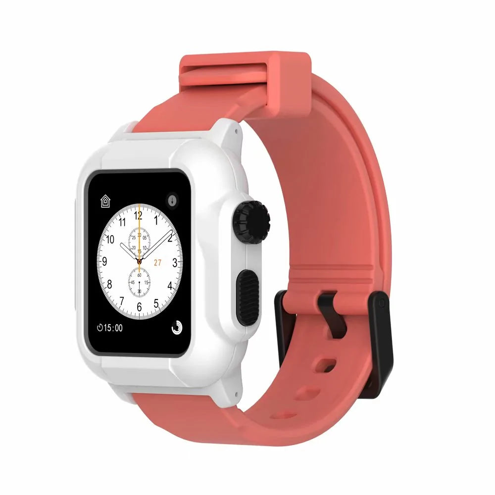 Waterproof Box Case Strap For Apple Watch