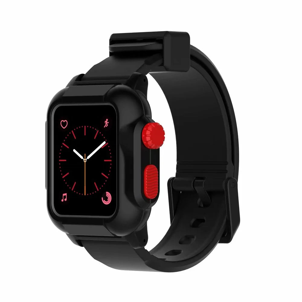 Waterproof Box Case Strap For Apple Watch