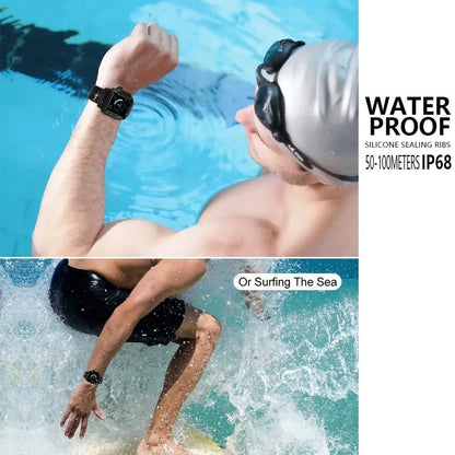 Waterproof Box Case Strap For Apple Watch