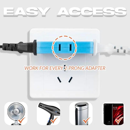 3 in 1 Rotatable Socket Adapter