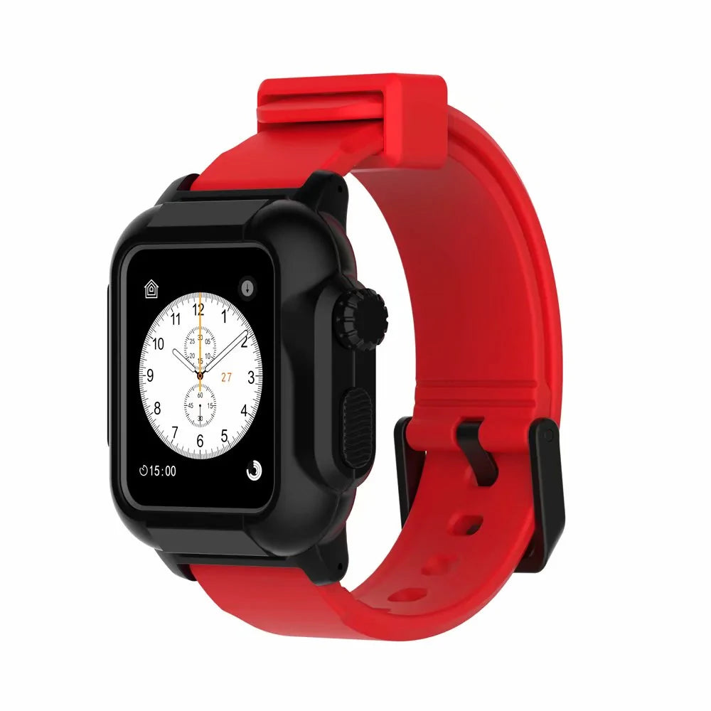 Waterproof Box Case Strap For Apple Watch